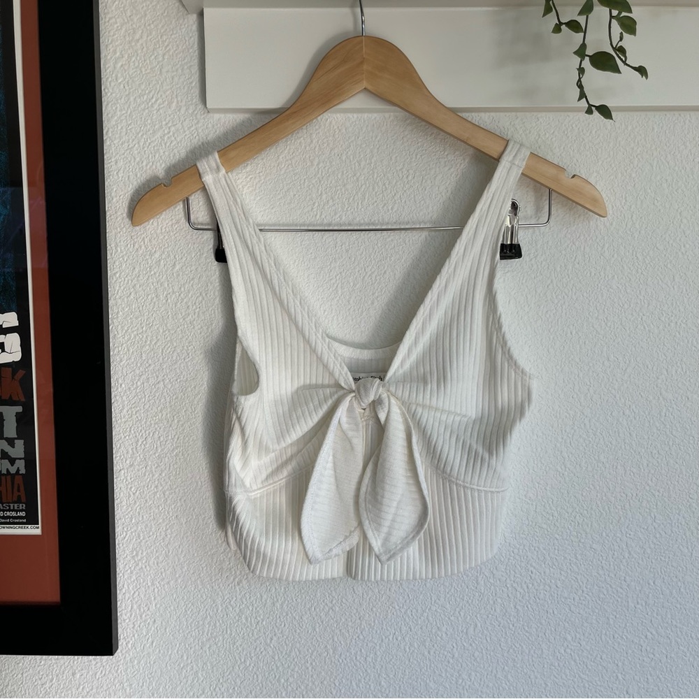 A&F Front Knot Cropped Tank